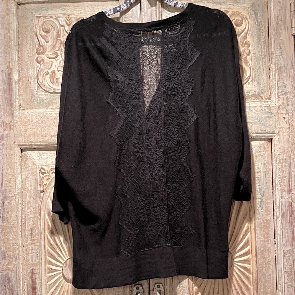 EUC Anthropologie MOTH Embroidered Lace-Detail Button-up Cardigan /XL/ - Picture 8 of 8